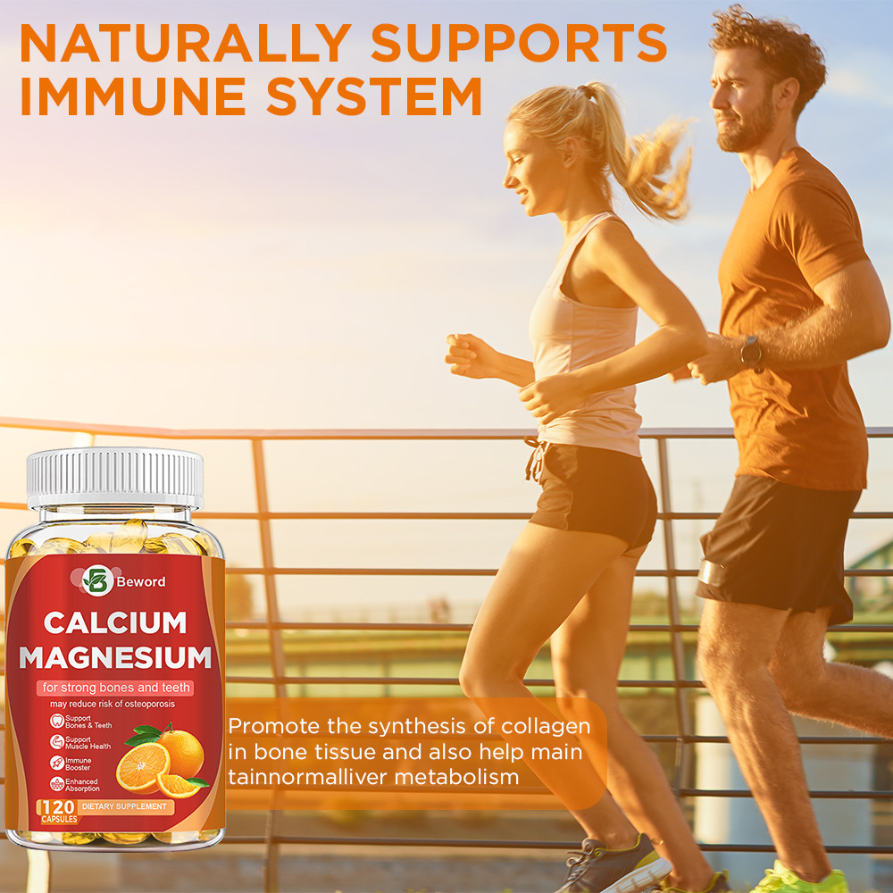 Calcium Magnesium Zinc with Vitamin D3 Strong For Bone Health Muscle Improvement