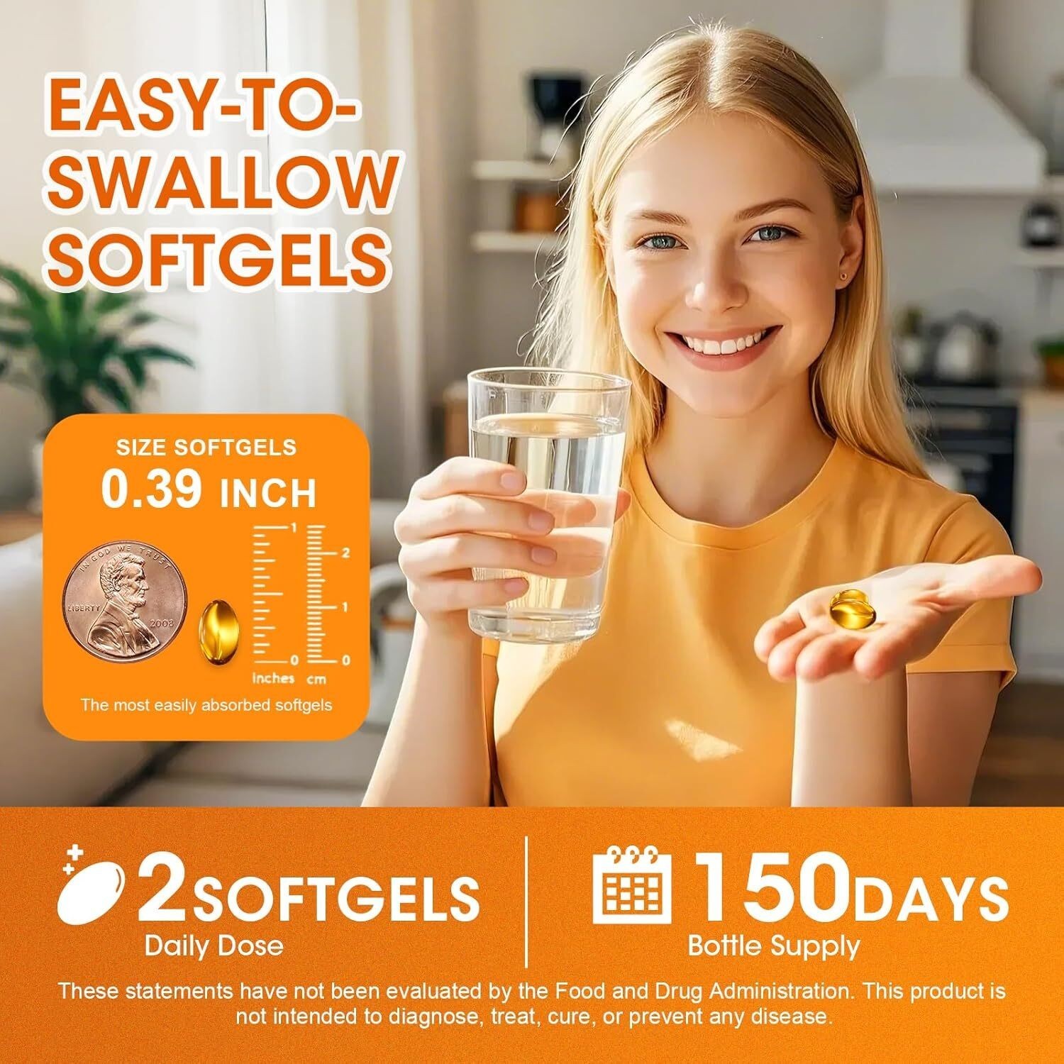 Vitamin D3 10,000 IU + K2 MK-7 200 mcg, 300 Softgels 5 Months Supply