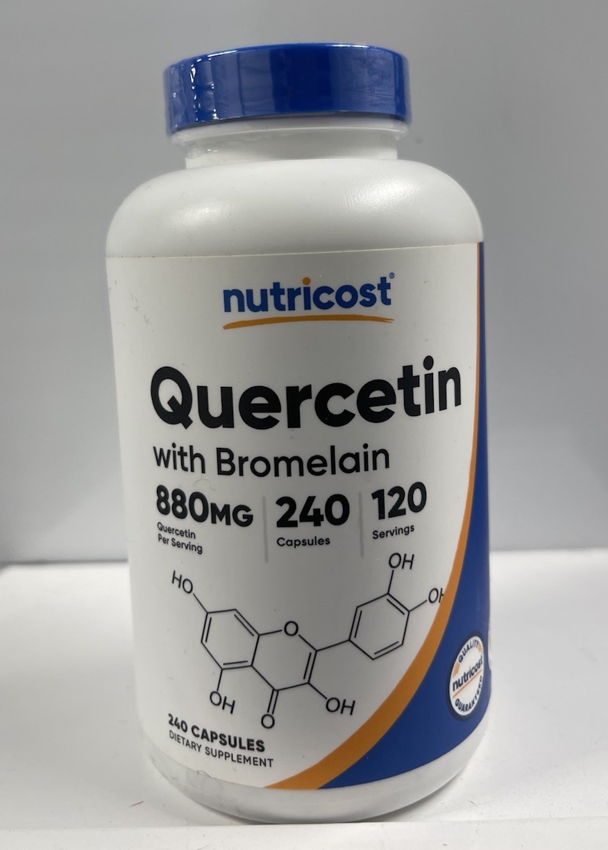 Nutricost Quercetin 880mg, 240 Vegetarian Capsules With Bromelain – 120 Servings