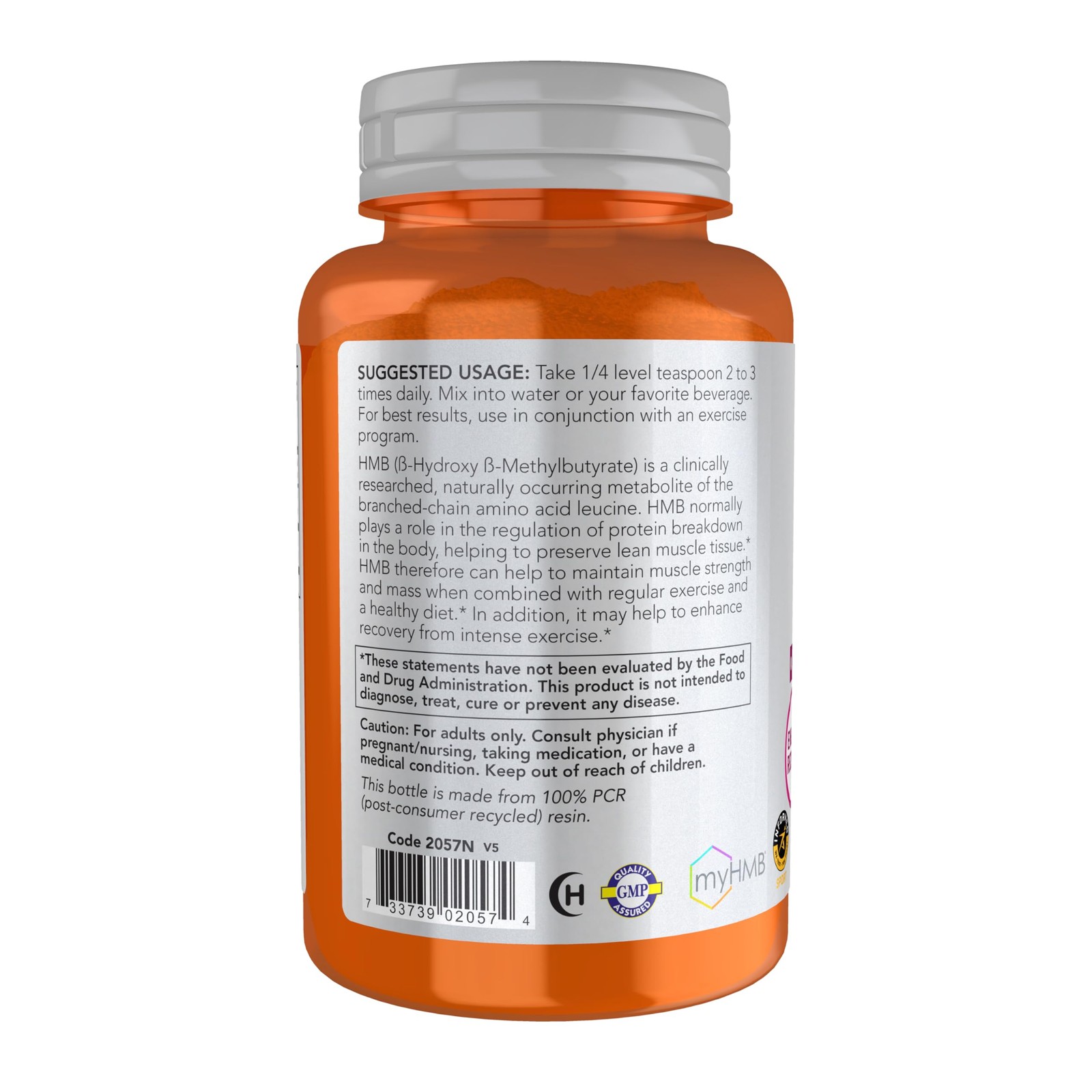 Now Sports Double Strength Hmb 1000 Mg 3.2 Oz Muscle Recovery Supplement