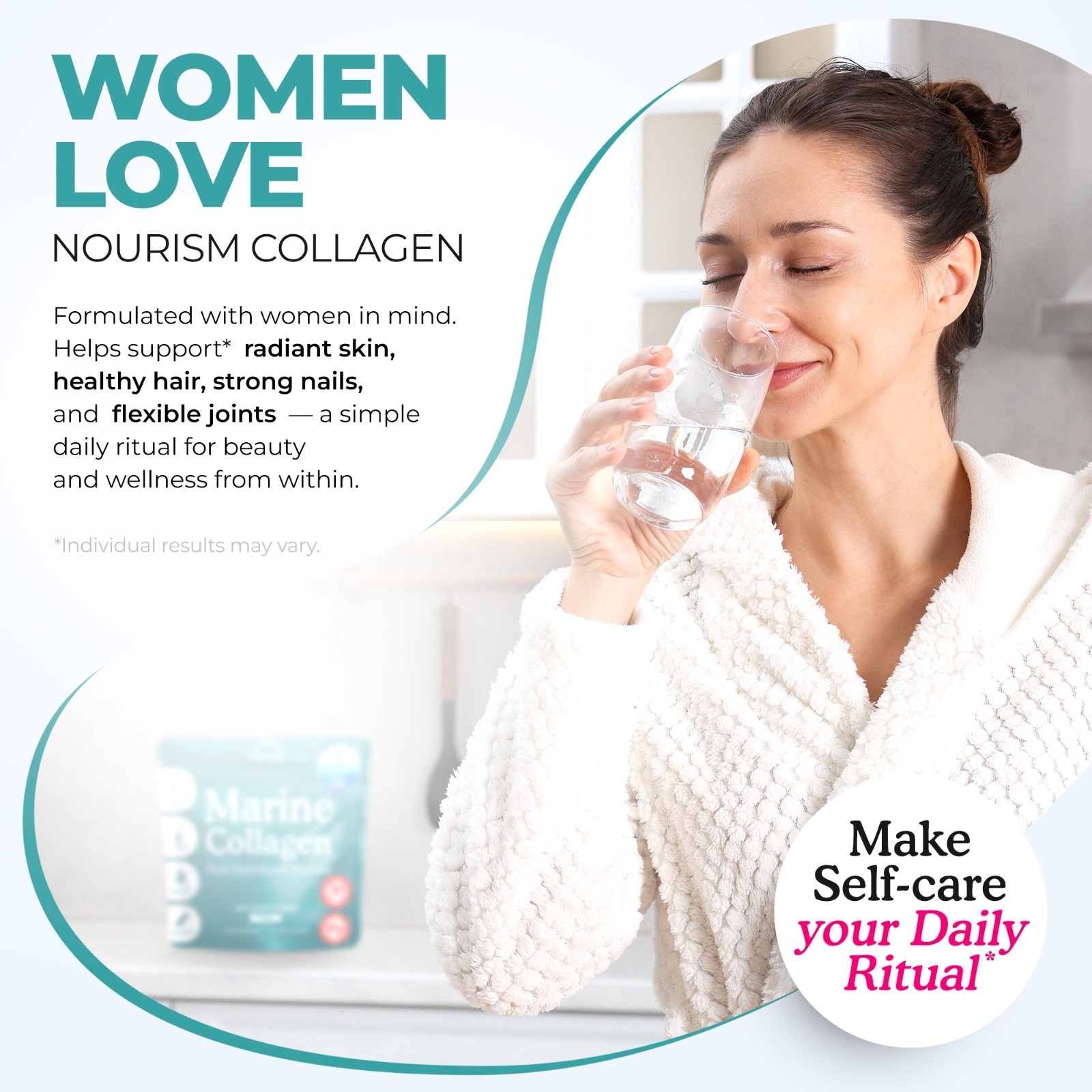 Pure Hydrolyzed Marine Collagen for Skin Hair Nails Joint Support 5 LB