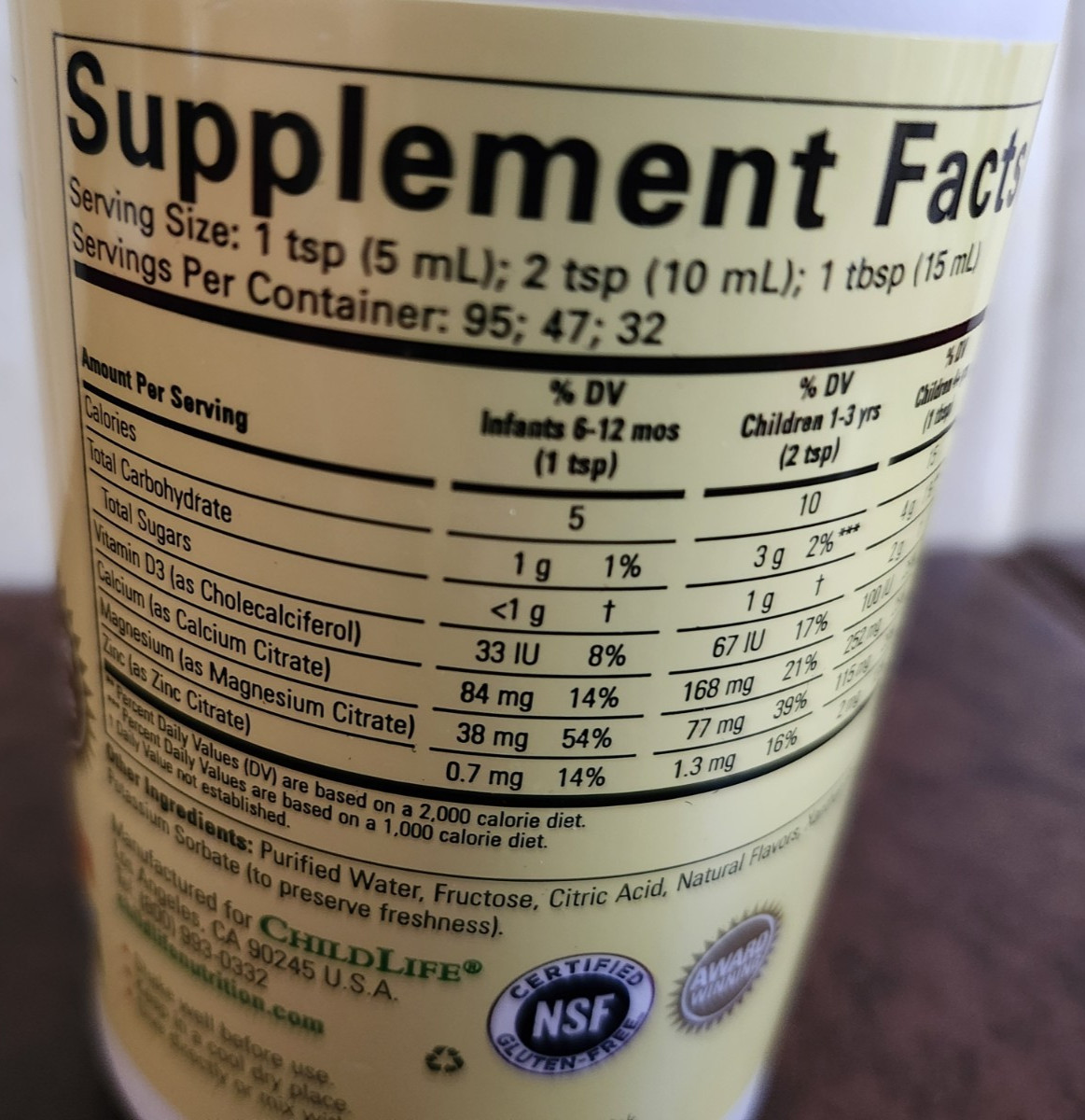 Essentials, Liquid Calcium with Magnesium, Natural Orange, 16 fl oz Free Ship