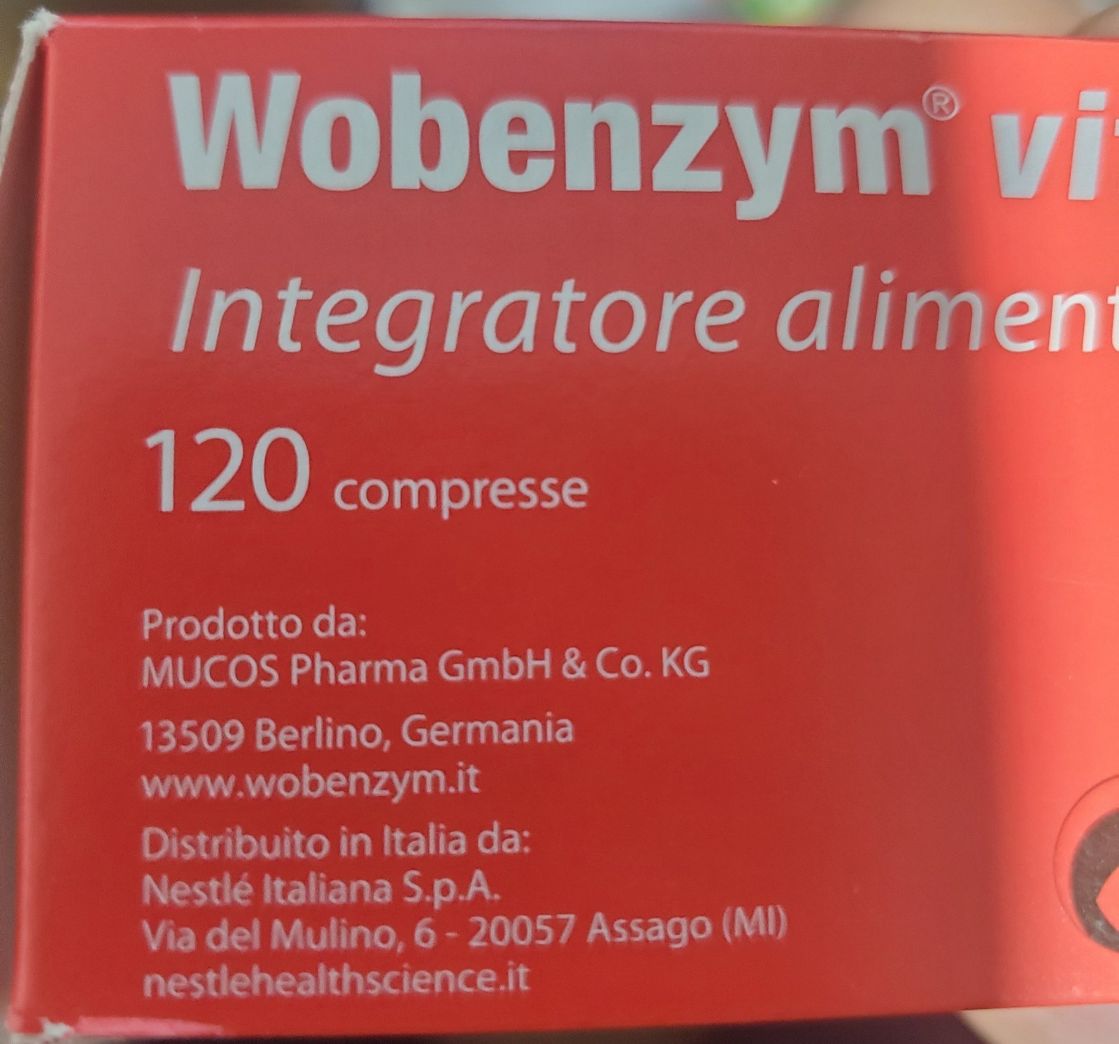 Wobenzym Vital Joint & Immune Support Enzyme/Vitamin Combo 120 Tabs Exp 11/26