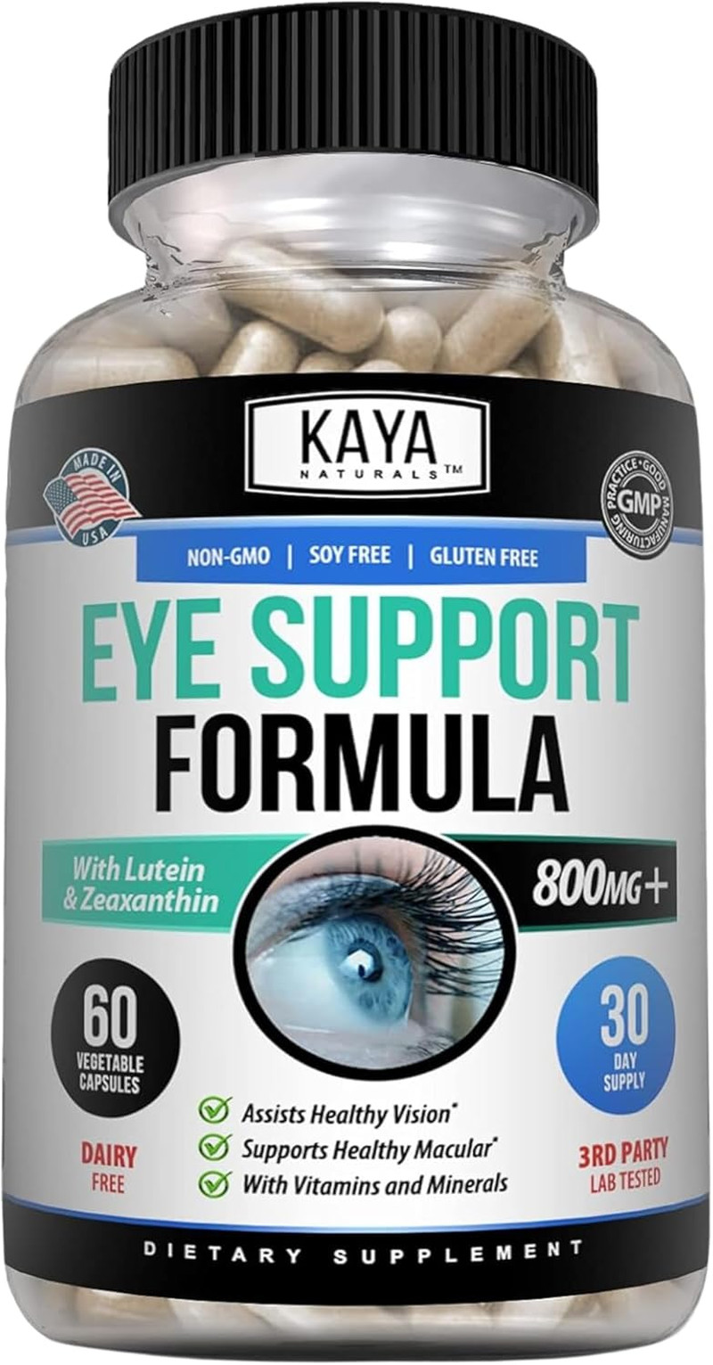 Kaya Naturals Eye Health Supplement – Lutein & Zeaxanthin – Supports Eye Strain,