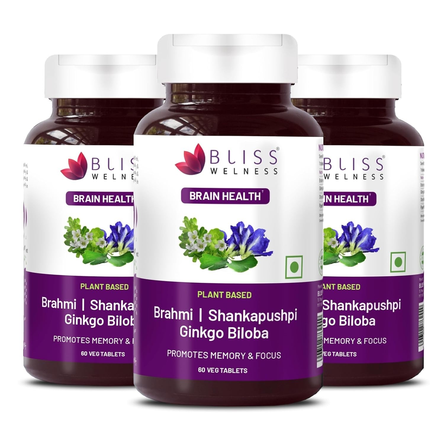 Bliss Brain Health Booster 60 Tabs for Cognitive Support