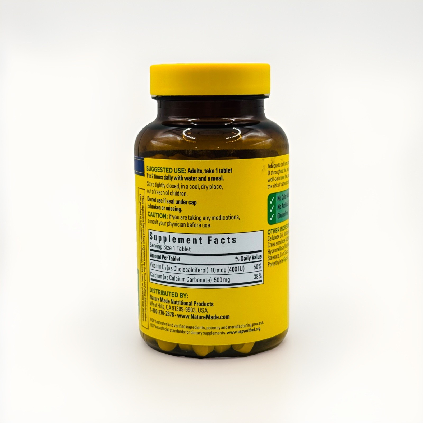 Nature Made Calcium with D3, 130 Tablets Ex 01/2028
