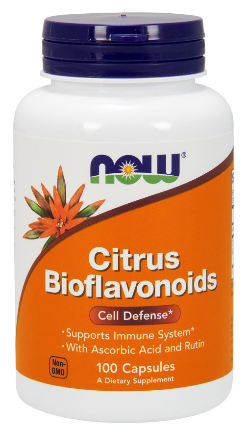 NOW Foods Citrus Bioflavonoids 1400mg 100 Caps Sophora japonica/Rutin/Kosher