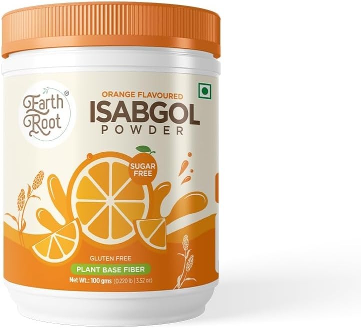 Delicious Orange Psyllium Husk Powder – & Non-GMO Fiber Supplement 100g