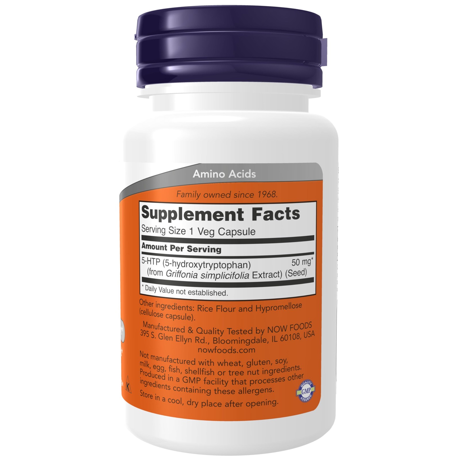 NOW Foods Supplements, 5-HTP 30 Count (Pack of 1), Light Beige