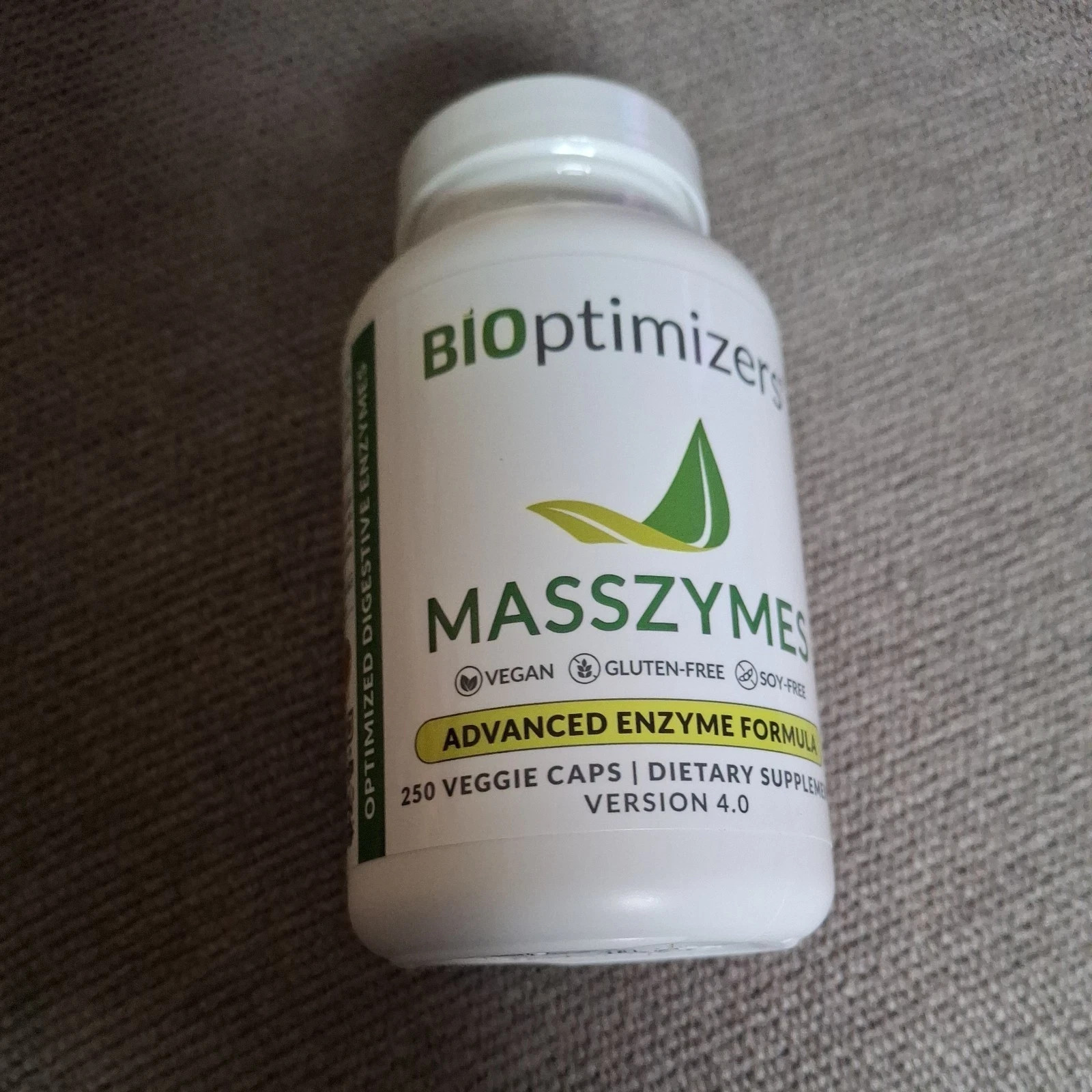 Digestive Enzymes Supplement BiOptimizers MassZymes MZ250V4 250 Capsules