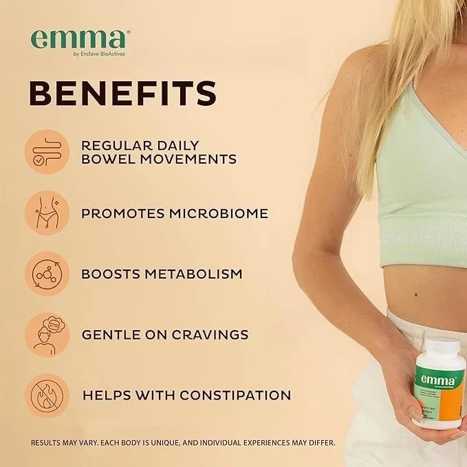 3 PC Emma Relief Supplement KONSCIENS KETO For Gut Bloating – 180 Capsules