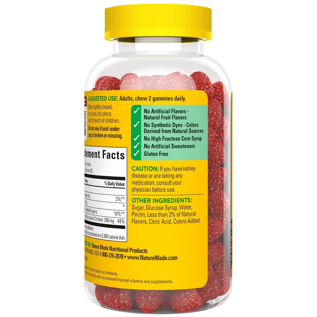 Nature Made High Absorption Magnesium Citrate 200 mg per serving, 60ct
