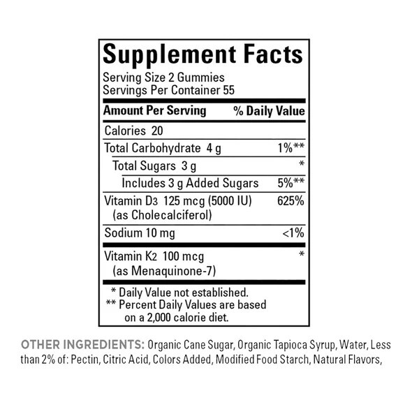 Nature Made D3 + K2 Gummies, 110 Gummies – EXP 06/2026 New – Free Shipping!