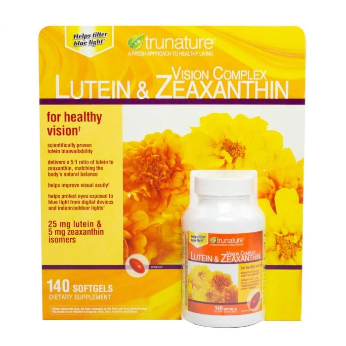 Trunature Lutein & Zeaxanthin Vision Complex 140 Softgels EXP 06/2025