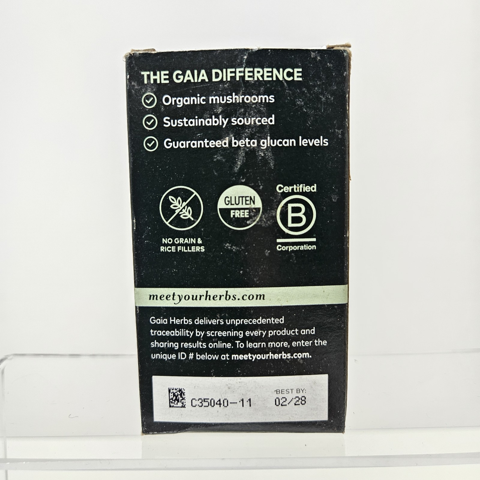 Gaia Herbs Immune Mushroom Blend 40 Vegan Capsules Expires 02/2028 Sealed New