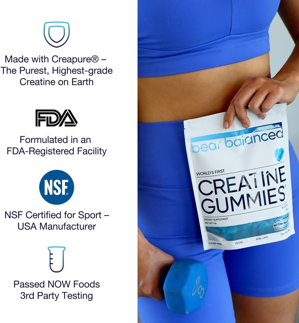 Bear Balanced Creatine Gummies for Men & Women