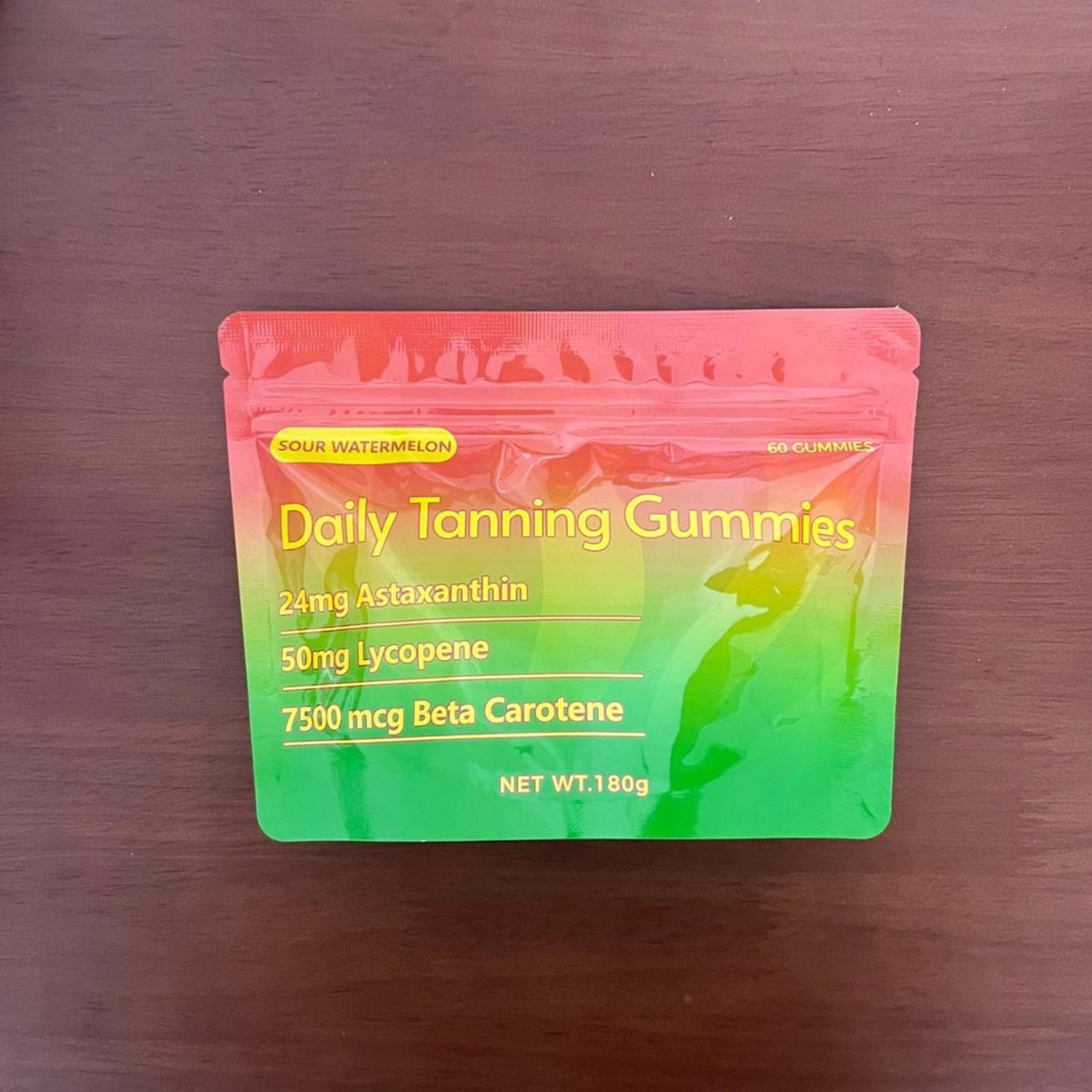 Improved Daily Tanning Gummies Supplement – 60 Gummies 30-Day Supply
