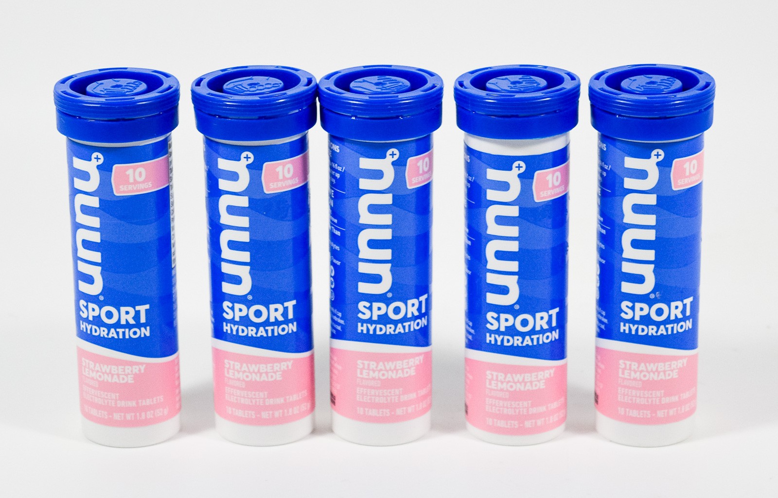 07/2026 ~ lot 5 tubes Nuun Hydration SPORT Electrolytes 10 STRAWBERRY LEMONADE