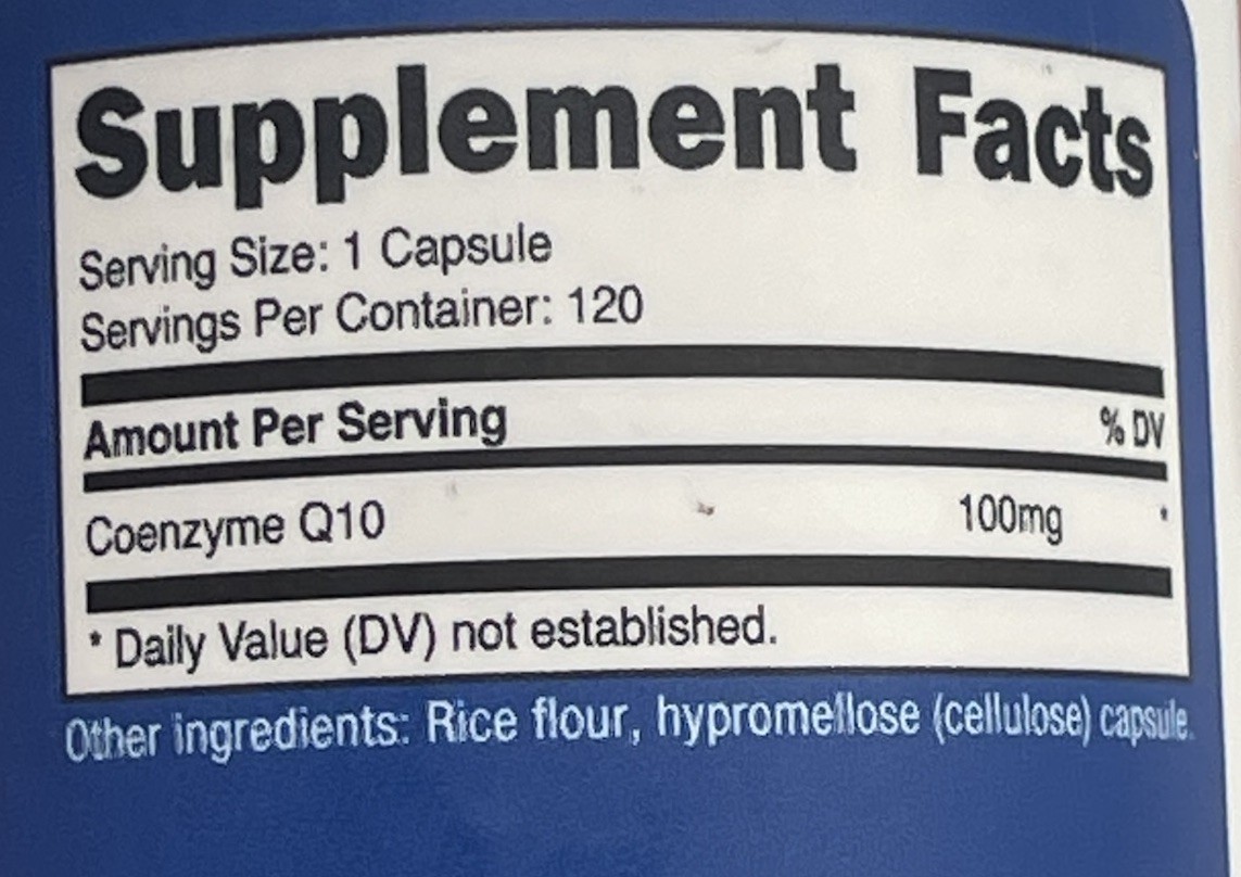 Nutricost CoQ10 100mg 120 caps **NEW SEALED** Exp 6/2028