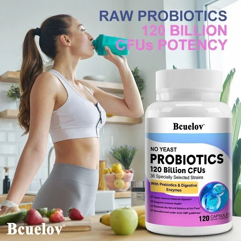 Probiotics 120 Billion CFU 36 Strains Contains Prebiotics and Digestive Enzymes