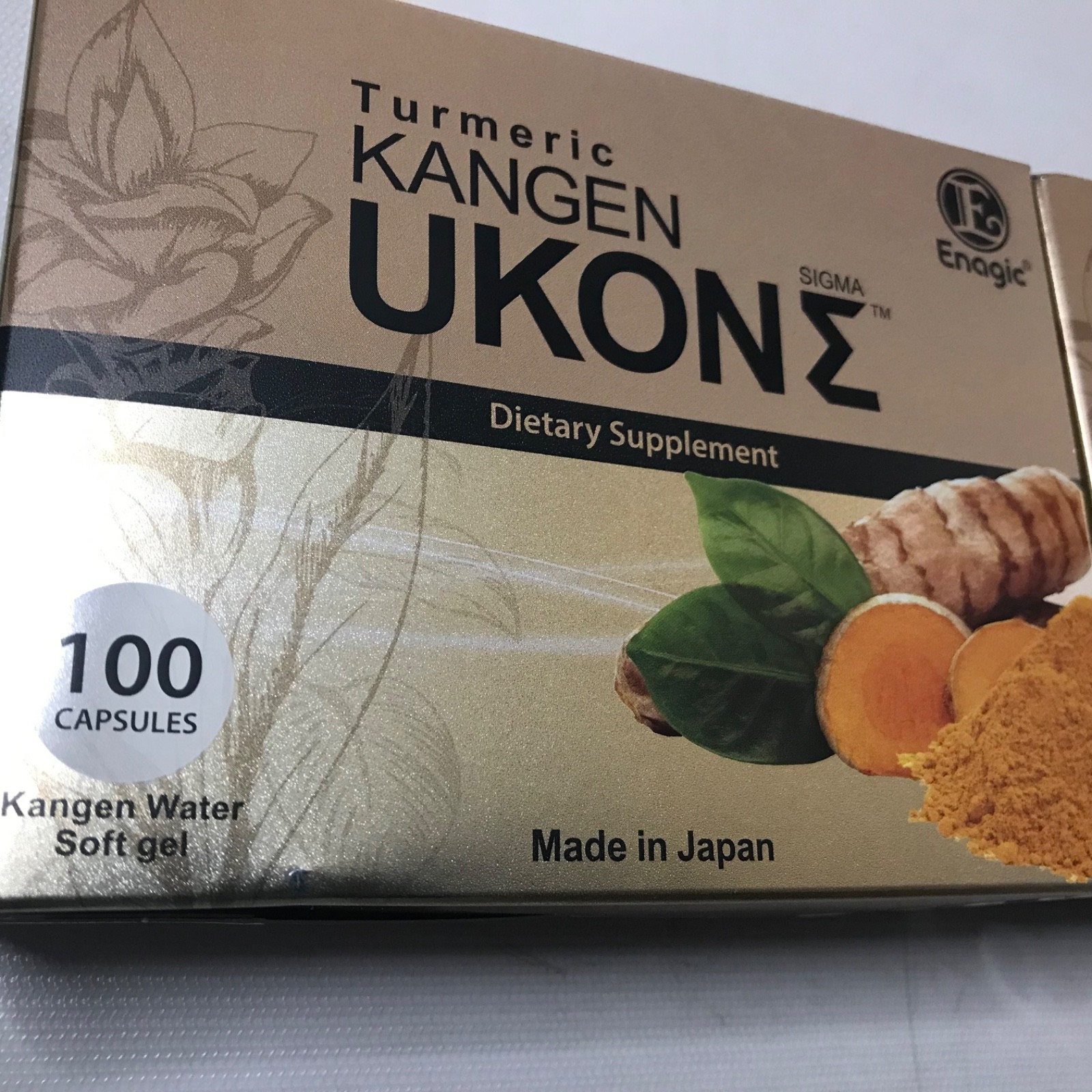 10 Boxes Turmeric Kangen Ukon Turmeric ENAGIC 100 Vegan Soft gels. Exp 09/2028