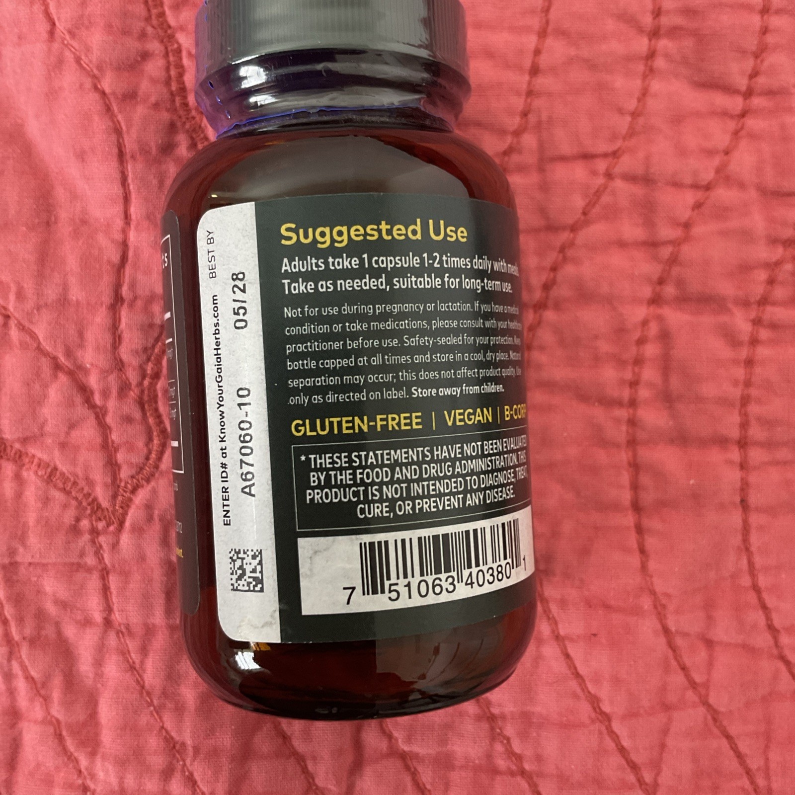 Gaia Herbs Ginger Supreme 60 Caps Healthy Digestion Nausea Support Exp 05/28