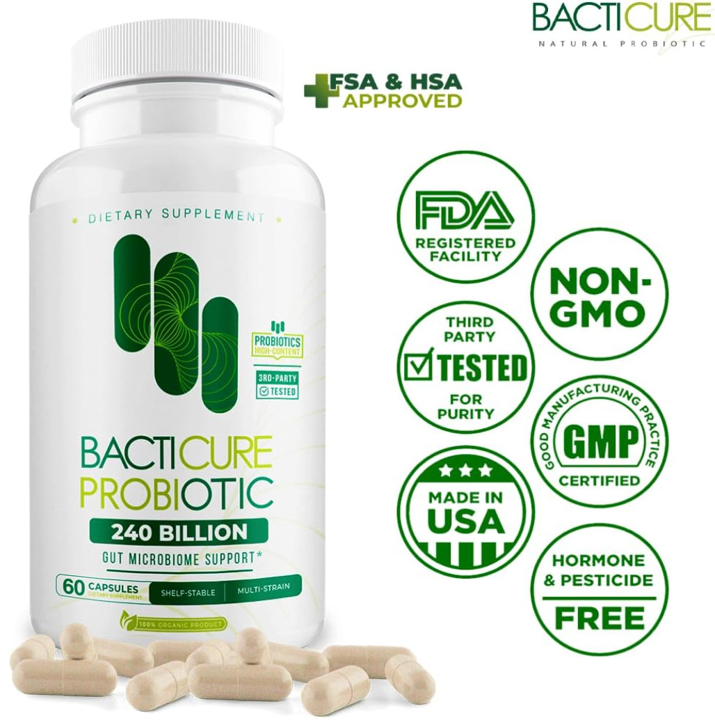 Bacticure | Non-Centrifuged Probiotics | Cultured in Immune-Boosting Fruits, Veg