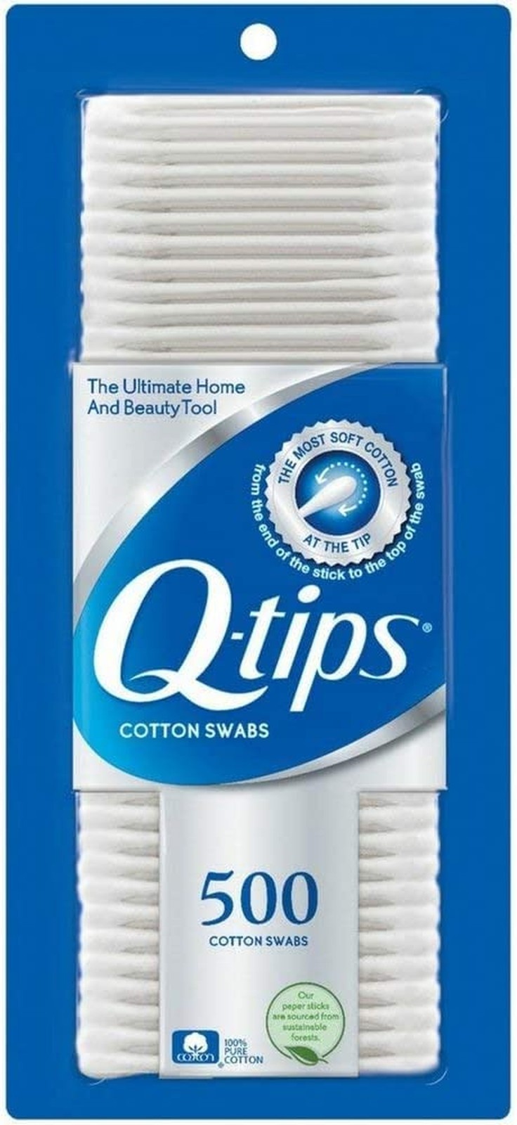 Q-Tips Cotton Swabs, 500 Count (Pack of 3) Pack of 3