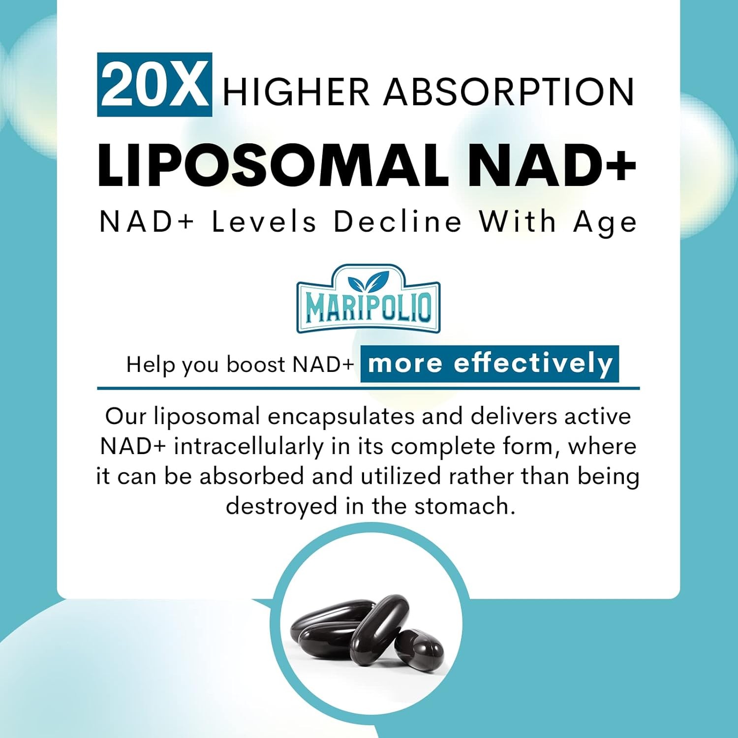 Liposomal Supplement 1000mg – Energy , Brain Function DNA Supporting