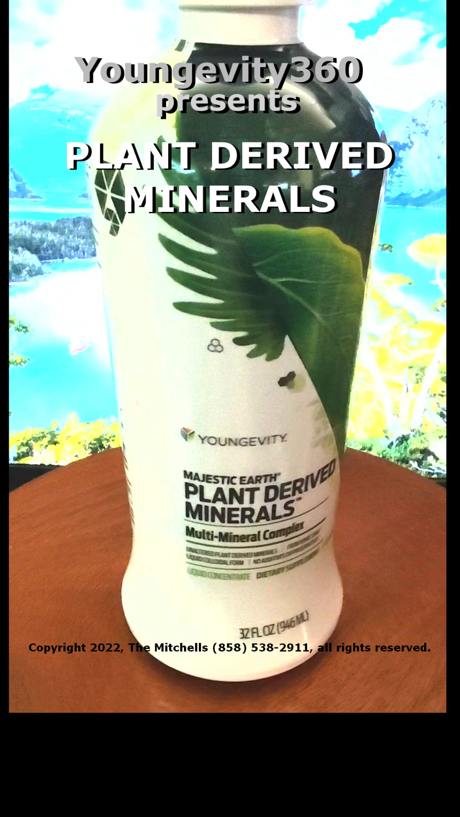 Youngevity360 Plant Derived Minerals Wallach, Ships Free 100% Forever Guarantee