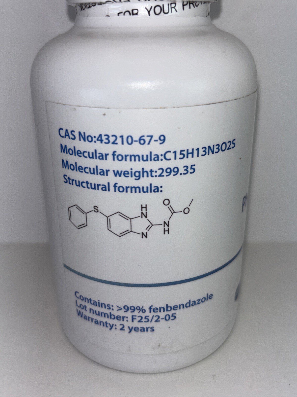 Phenbendazole Capsules 444mg 120 Count EXP 1/27 99%