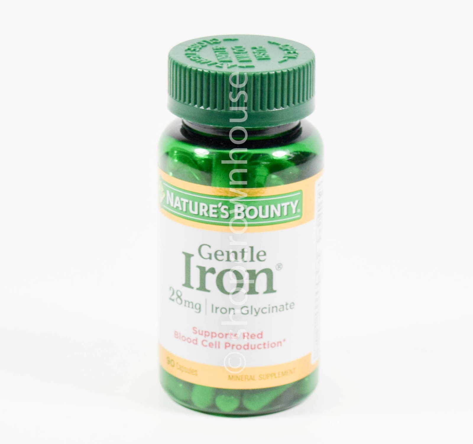 Natures Bounty 28mg GENTLE IRON Glycinate 90 capsules 07/2026
