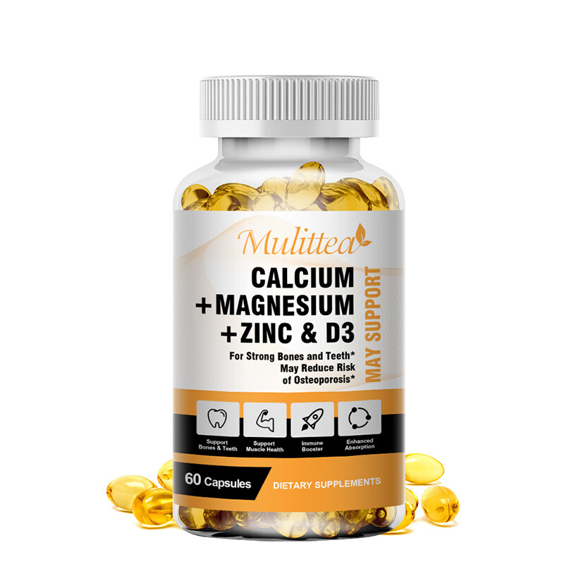 Calcium Magnesium Zinc with Vitamin D3 Strong For Bone Health Muscle Improvement