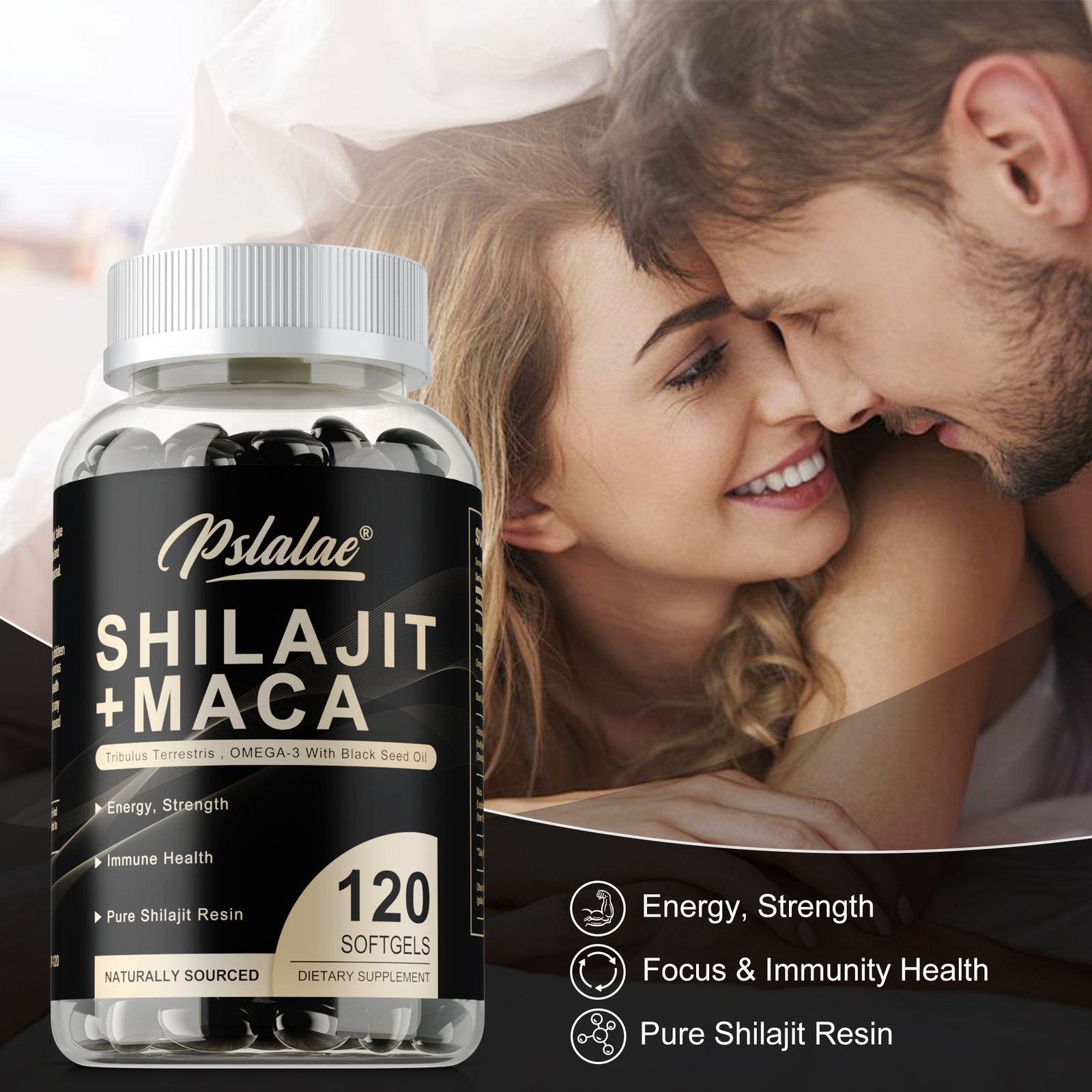 Shilajit + Maca – Enhance Energy & Endurance, Improve Concentration, Immunity