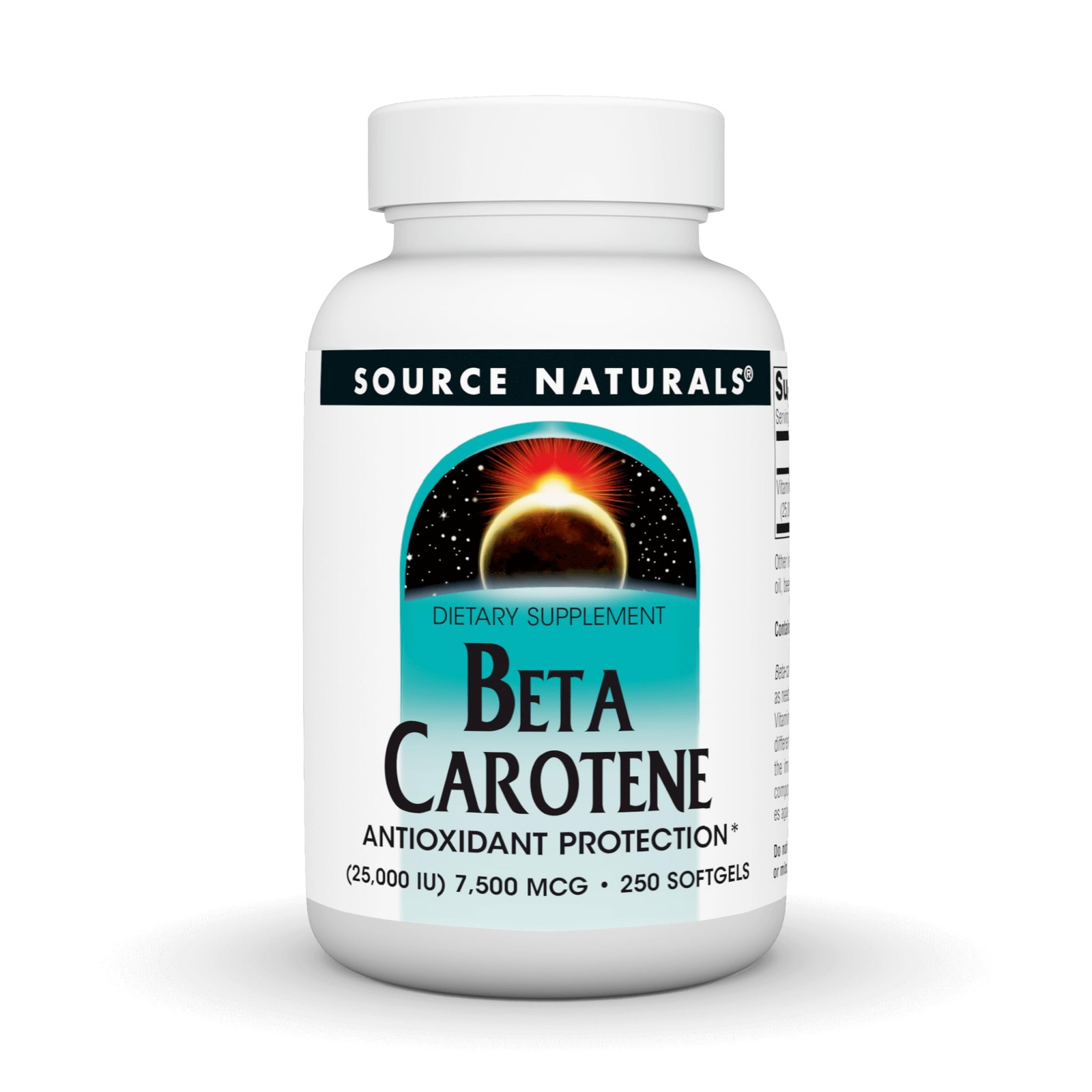 Source Naturals Beta Carotene 25000 iu Antioxidant 250 Count (Pack of 1)