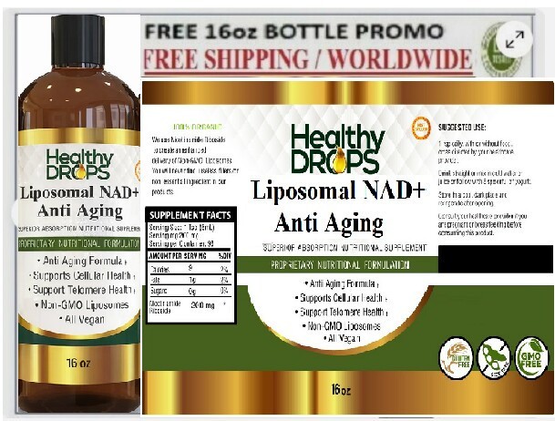 Liposomal Anti Aging ORGANIC 96 Serving Sizes 16oz NON-GMO SOY FREE Exp: 12/2028