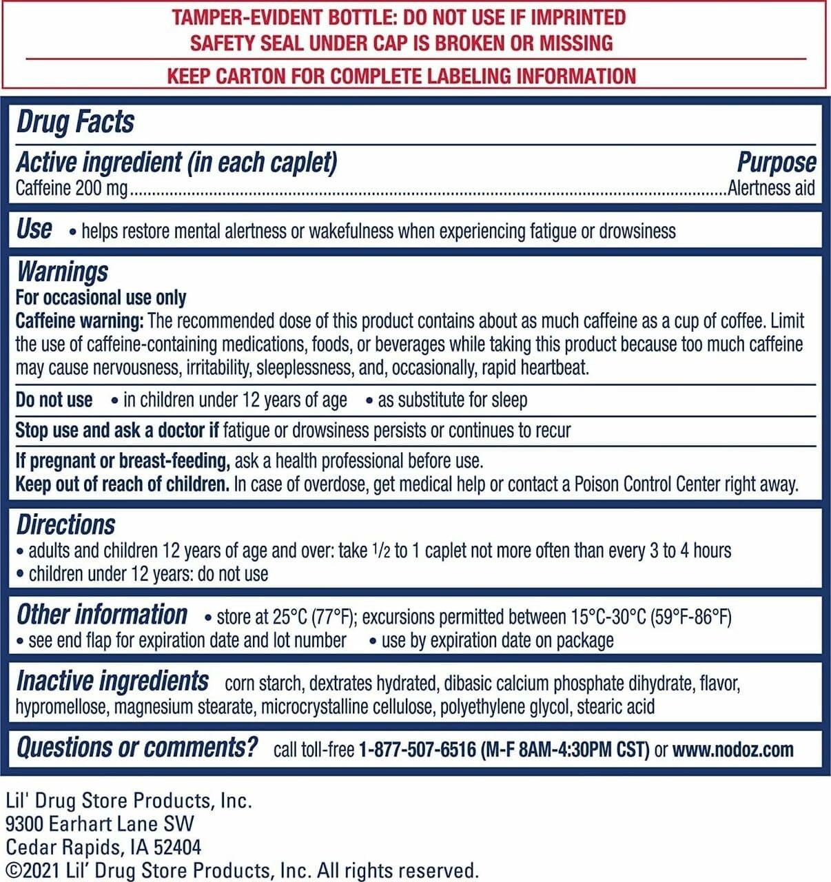 NoDoz Alertness Aid 60 cplts Each (Pack of 3)