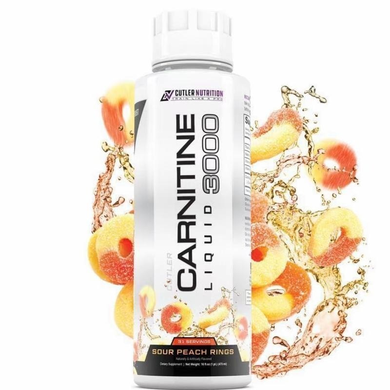 Cutler Nutrition Liquid Carnitine 3000mg Flavor* Energy and Metabolism peach for