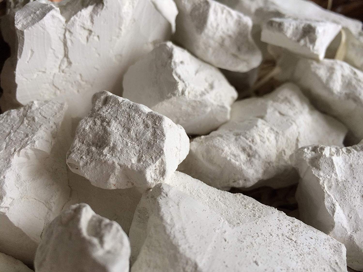 Uclays Kaolin Edible Clay Chunks (lump) Natural for Eating 1 lb, White