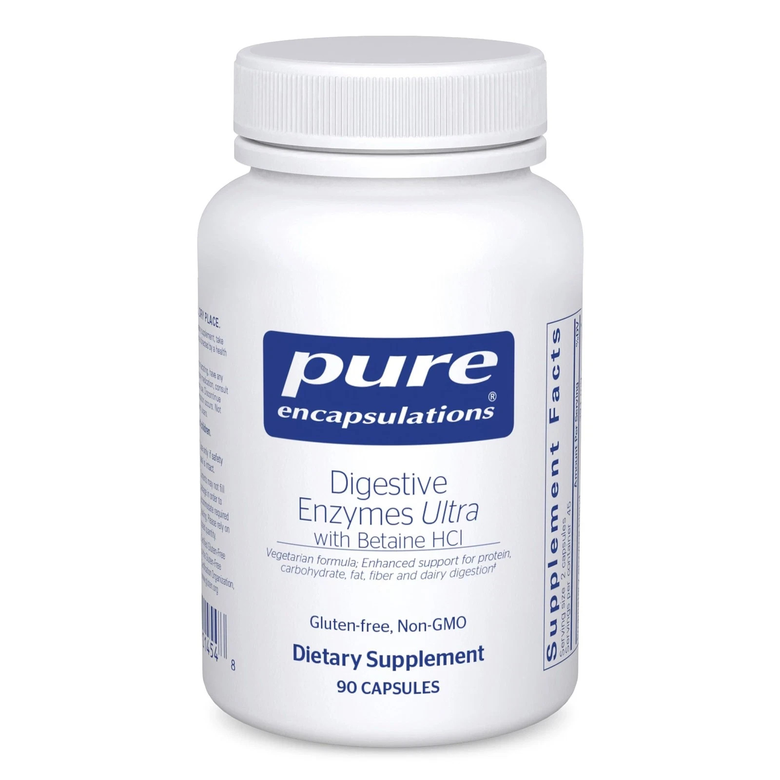 NEW Pure Encapsulations Digestive Enzymes Ultra with Betaine 90Count (Pack of 1)