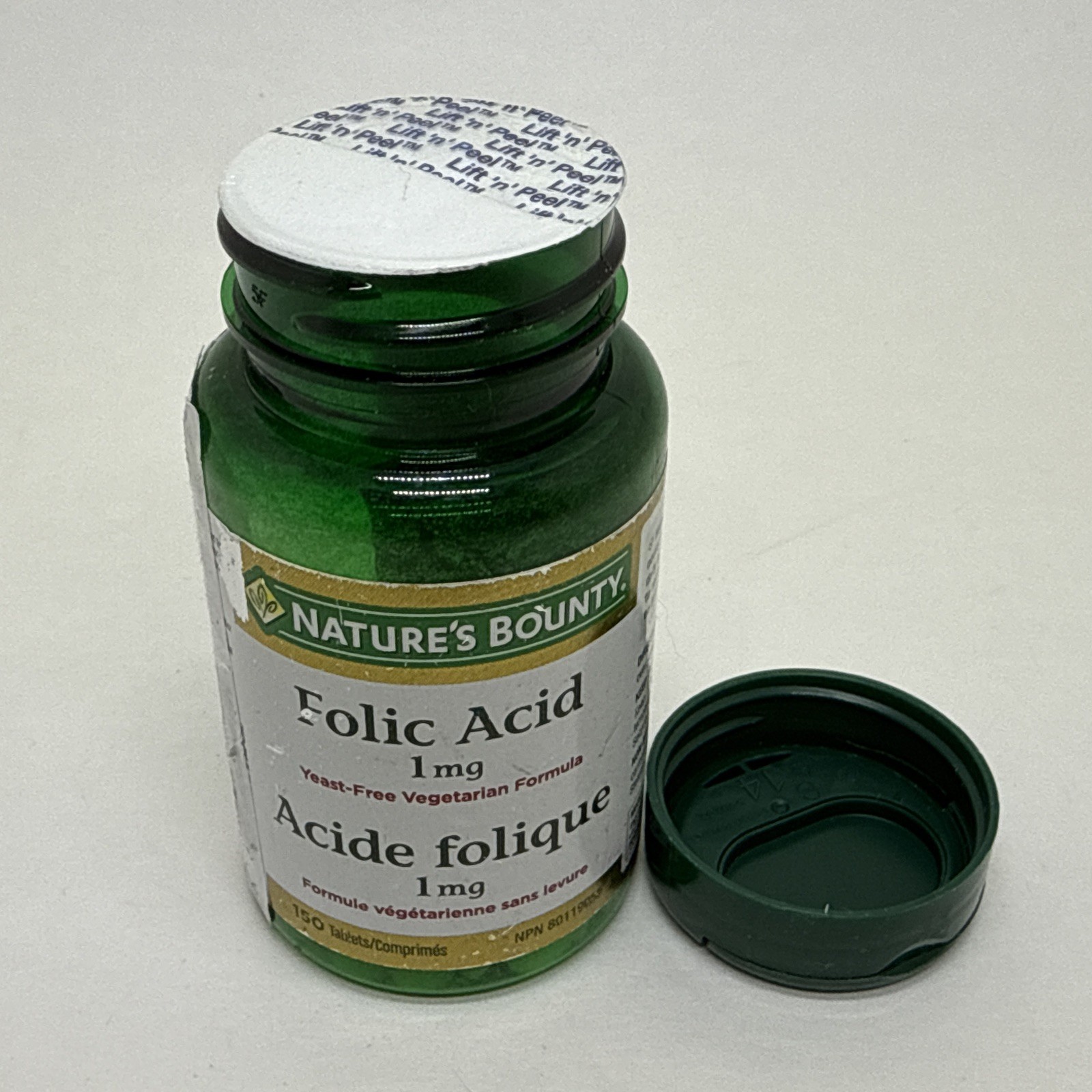 Nature’s Bounty Folic Acid 1 mg 150 Tablets EXP 07/2026 Free Shipping