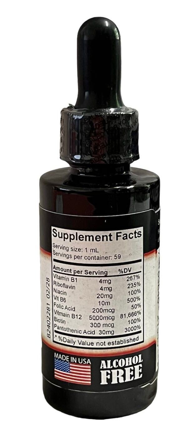 Extra Strength Vitamin B12 Sublingual Liquid Drops Methylcobalamin B 12 2fl oz
