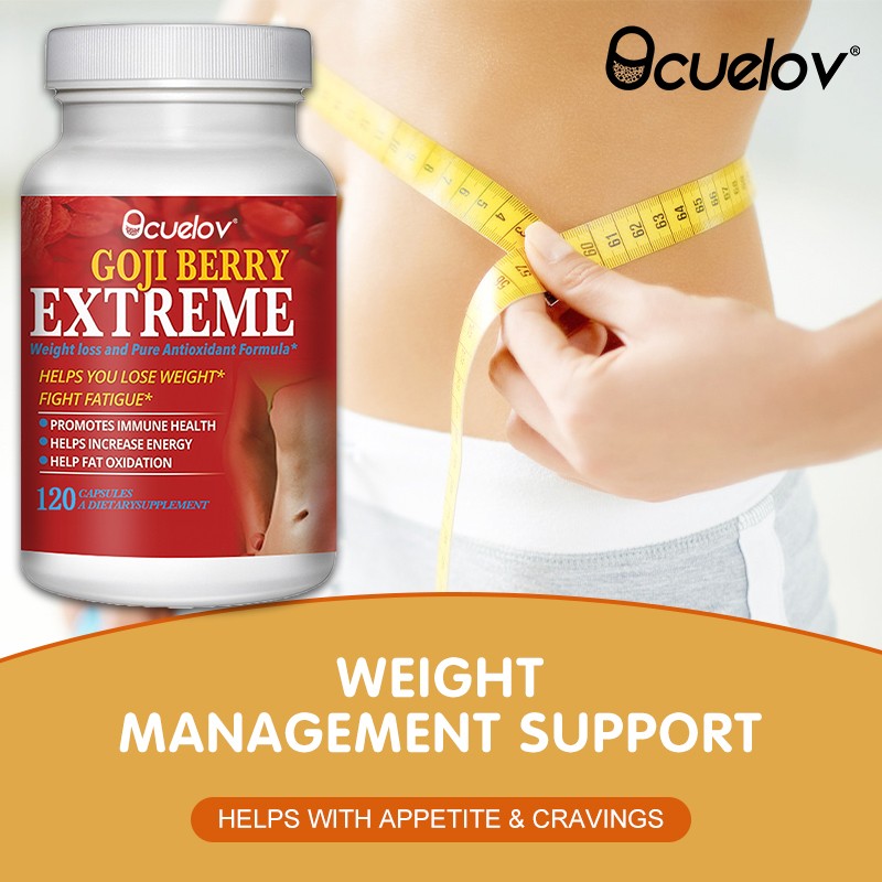 Goji Berry Supplement -Weight Management Antioxidant Formula 30/60/120 Capsules