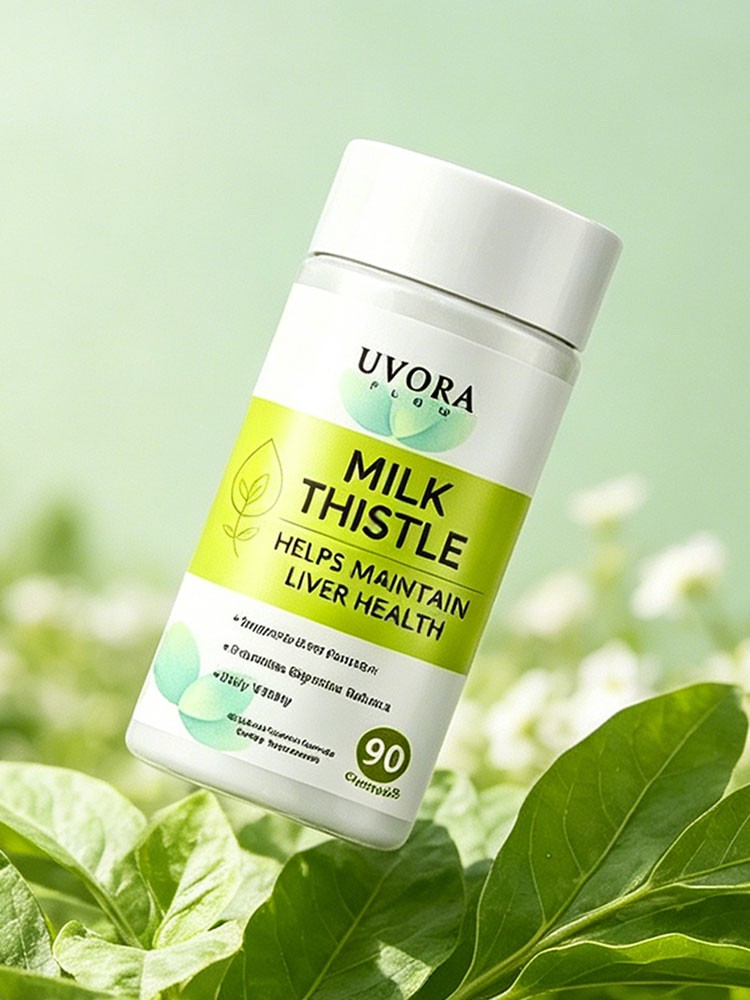Uvora Milk Thistle Detox, Premium Herbal Supplement includes Milk Thistle Extrac