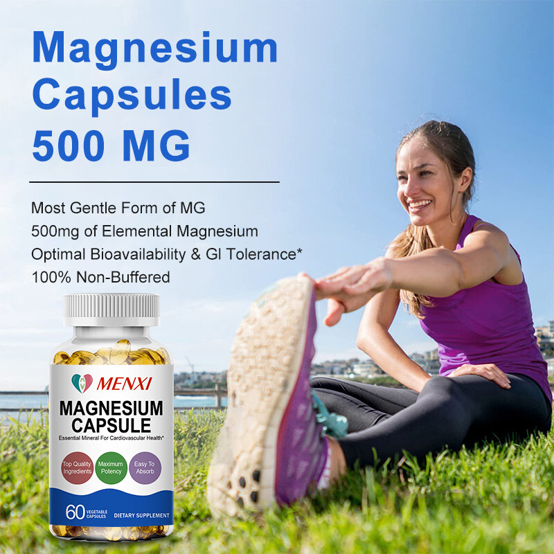 MENXI Magnesium Glycinate 500mg 10/60/120Caps Memory / Cognition / Sleep / Relax
