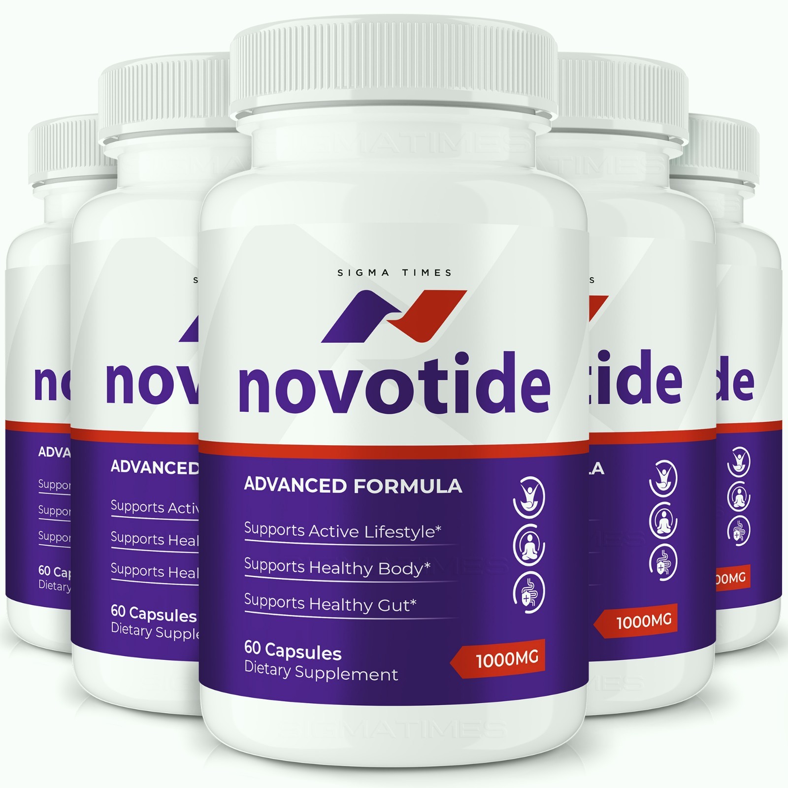 Novotide Capsules, Natural Supplement for Healthy Weight Loss – 5 Pack