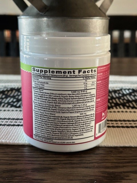 Daily Greens Pink For Women 4.23 oz(120gr) Fruit &Veggie Powder – Exp 10/2026