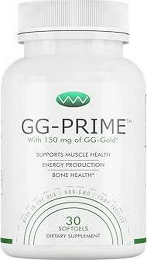 GG-Prime Geranylgeraniol Supplement 150mg GG-Gold from Annatto Supports CoQ10 30