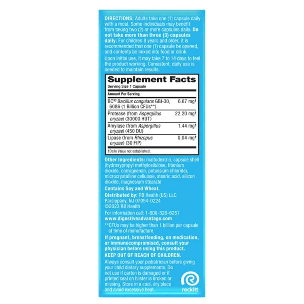 Digestive Advantage IBS Probiotics for Digestive Health & Intensive Bowel Sup…