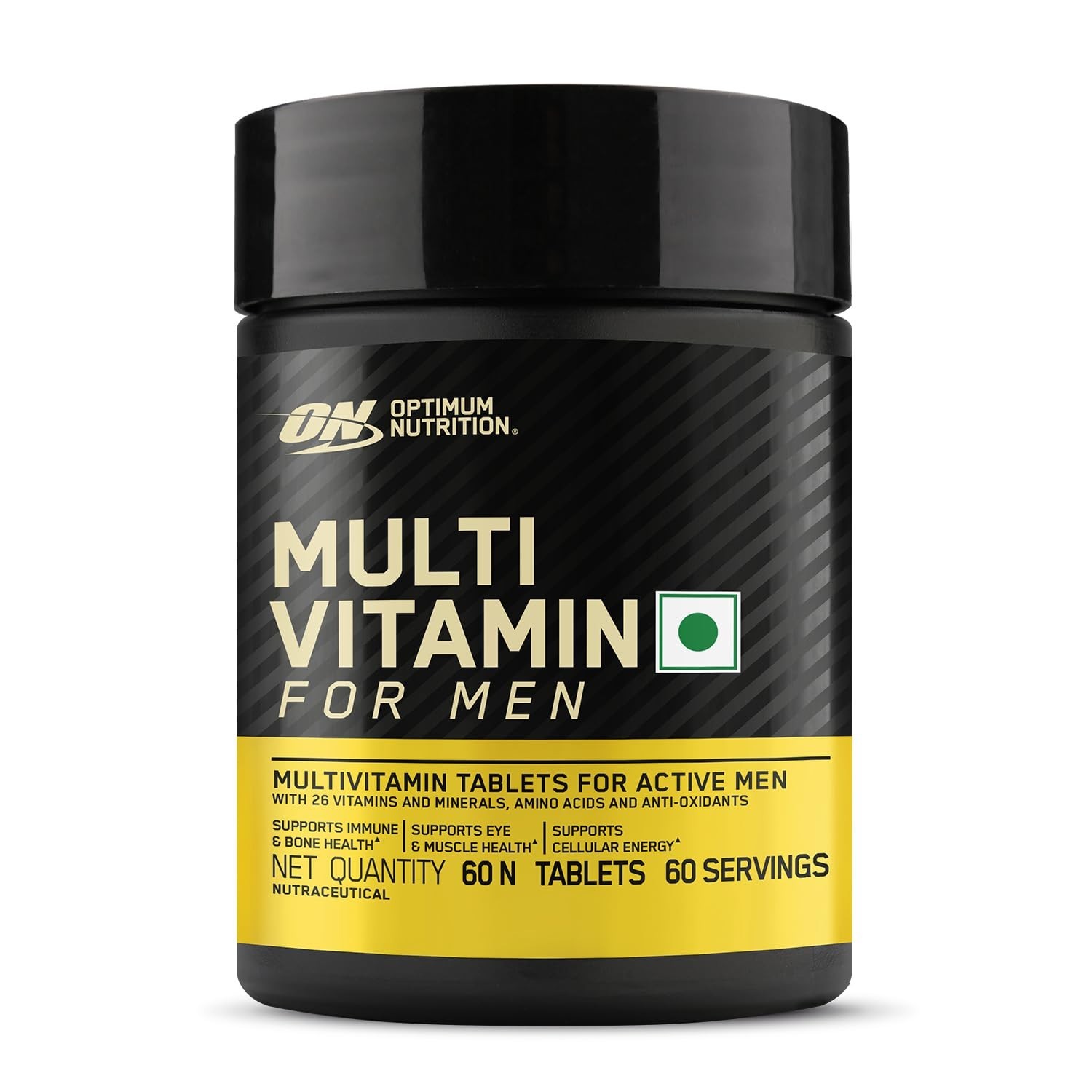 Optimum Nutrition Multivitamin for MEN– 60 Tablets, 26 Vitamins & Mineral – 60N